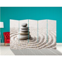 Ширма "Камни на песке" 250 × 160 см